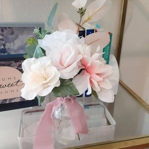 Handmade Pastel Pink Wedding Floral Arrangement